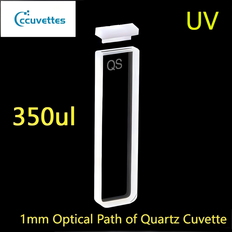 1mm path length,350ul,2 Polihsed windows quartz cuvettes