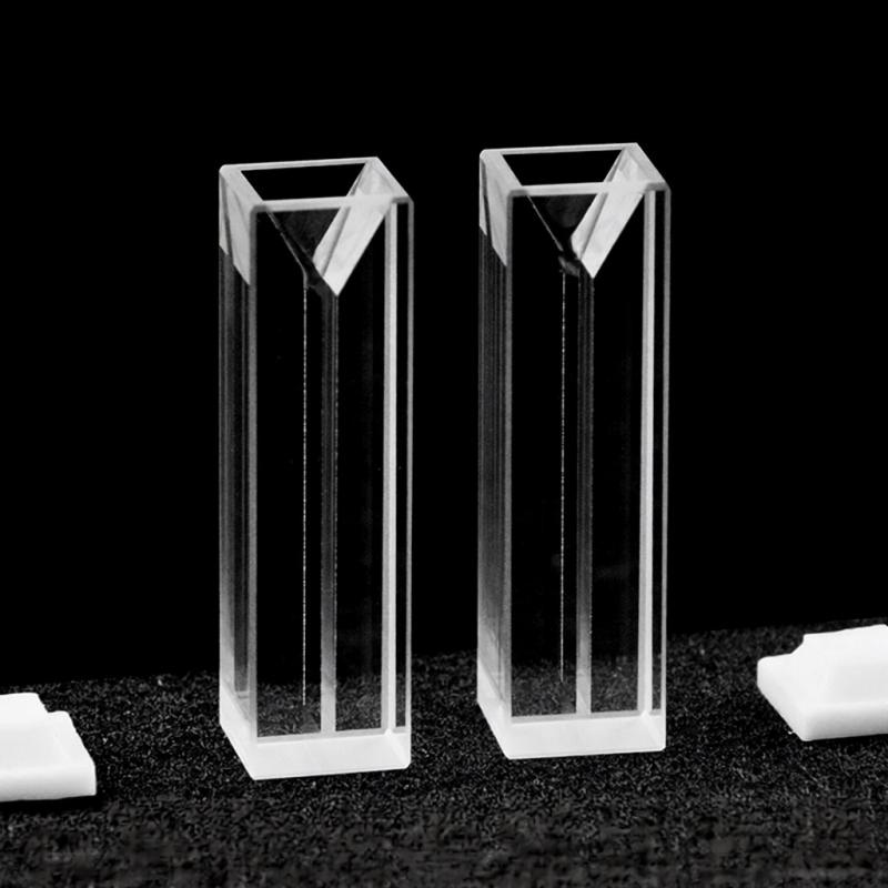 4 0.35mL 1mm Slit Quartz Fluorescence Micro Cuvette