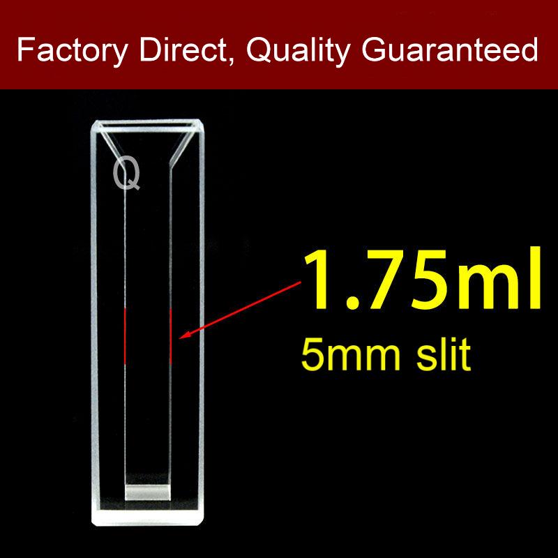 5 5 mm slit and 1.75ml of semi-micro cuvettes